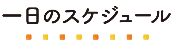 一日のスケジュール